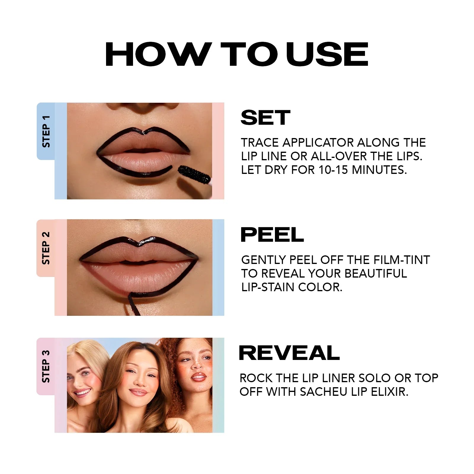 Peel-Off Lip Liner Stain