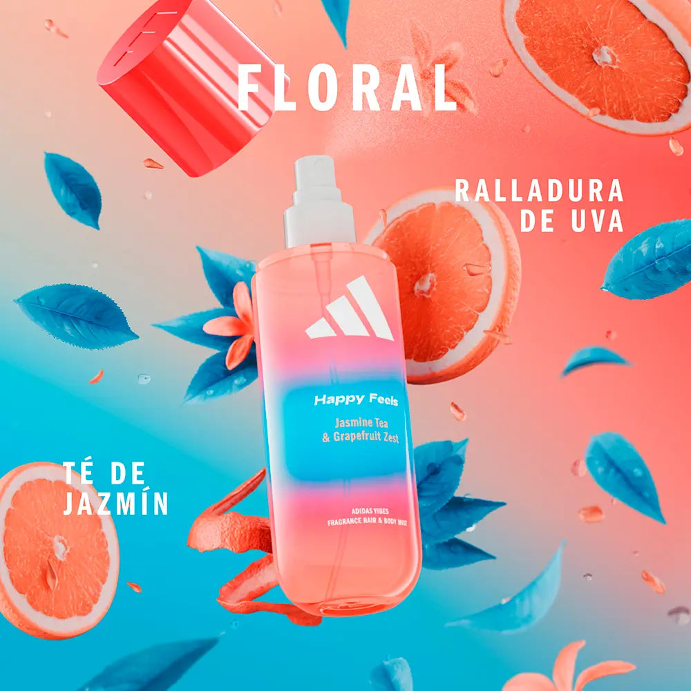 Adidas Vibes Woman Happy Feels Fragrance Hair & Body Mist Body Spray