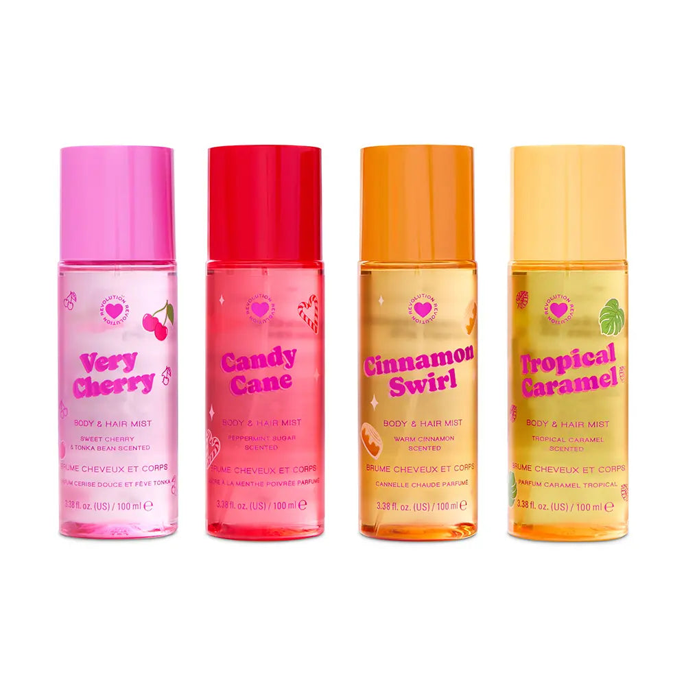 I Heart Revolution Misting You Body Mist Case 4 pcs Perfume Set
