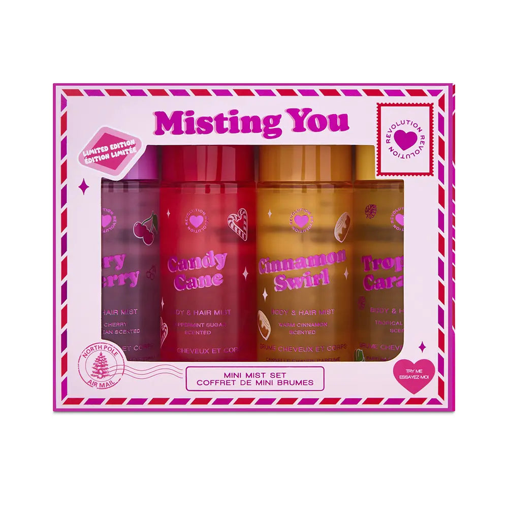 I Heart Revolution Misting You Body Mist Case 4 pcs Perfume Set