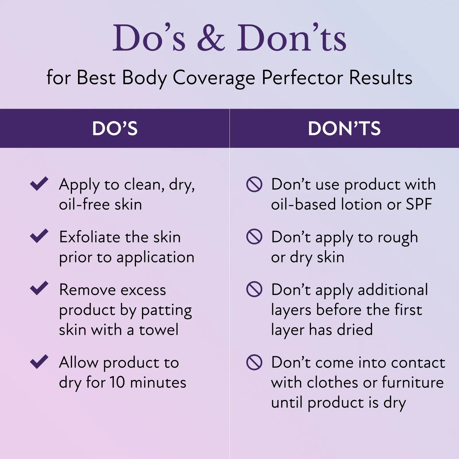 Body Coverage Perfector