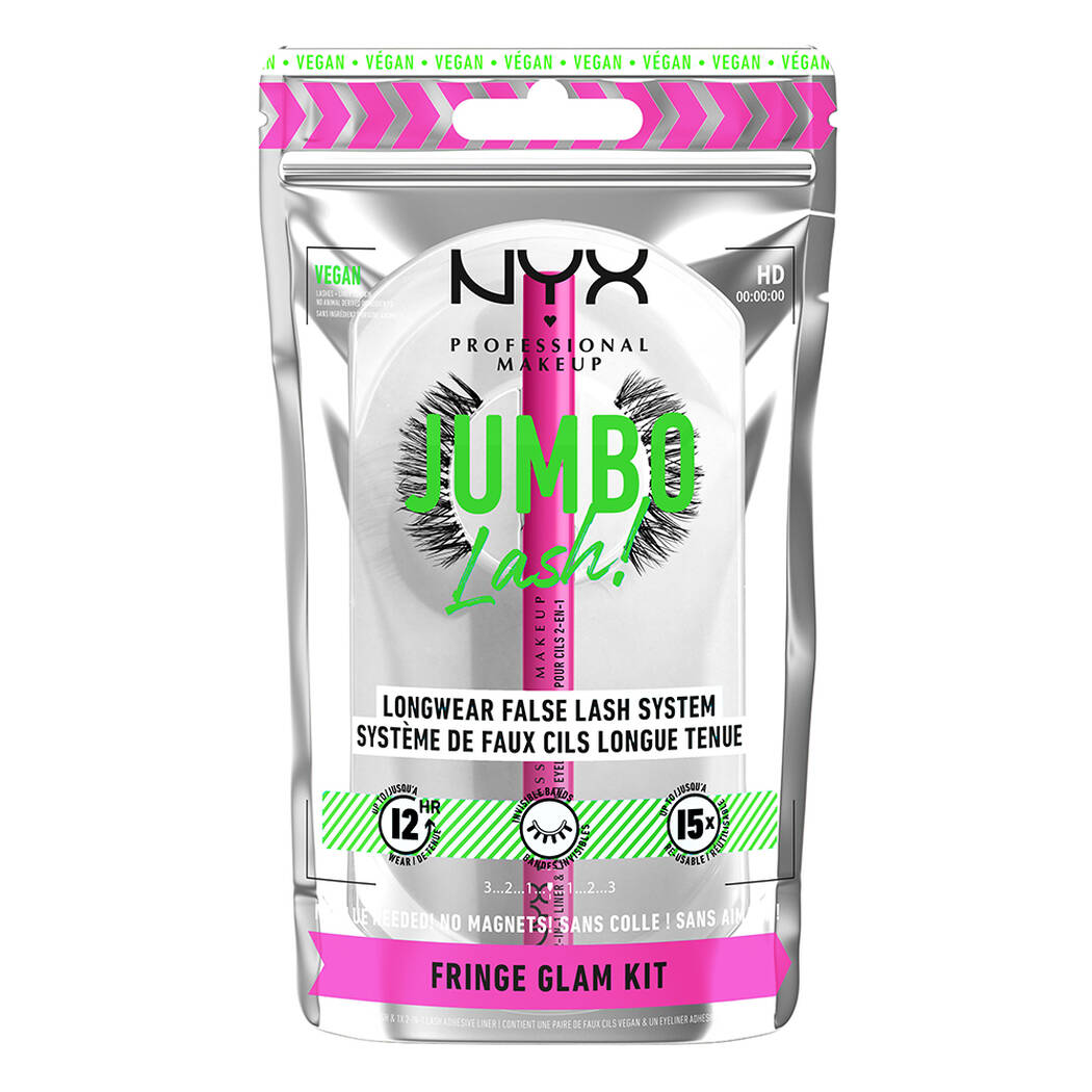 NYX Professional Makeup – Jumbo Lash! Longwear False Lash System – Fringe Glam Kit