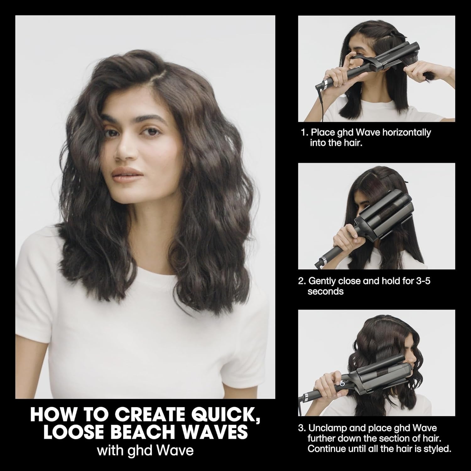 GHD wave professional triple barrel waver