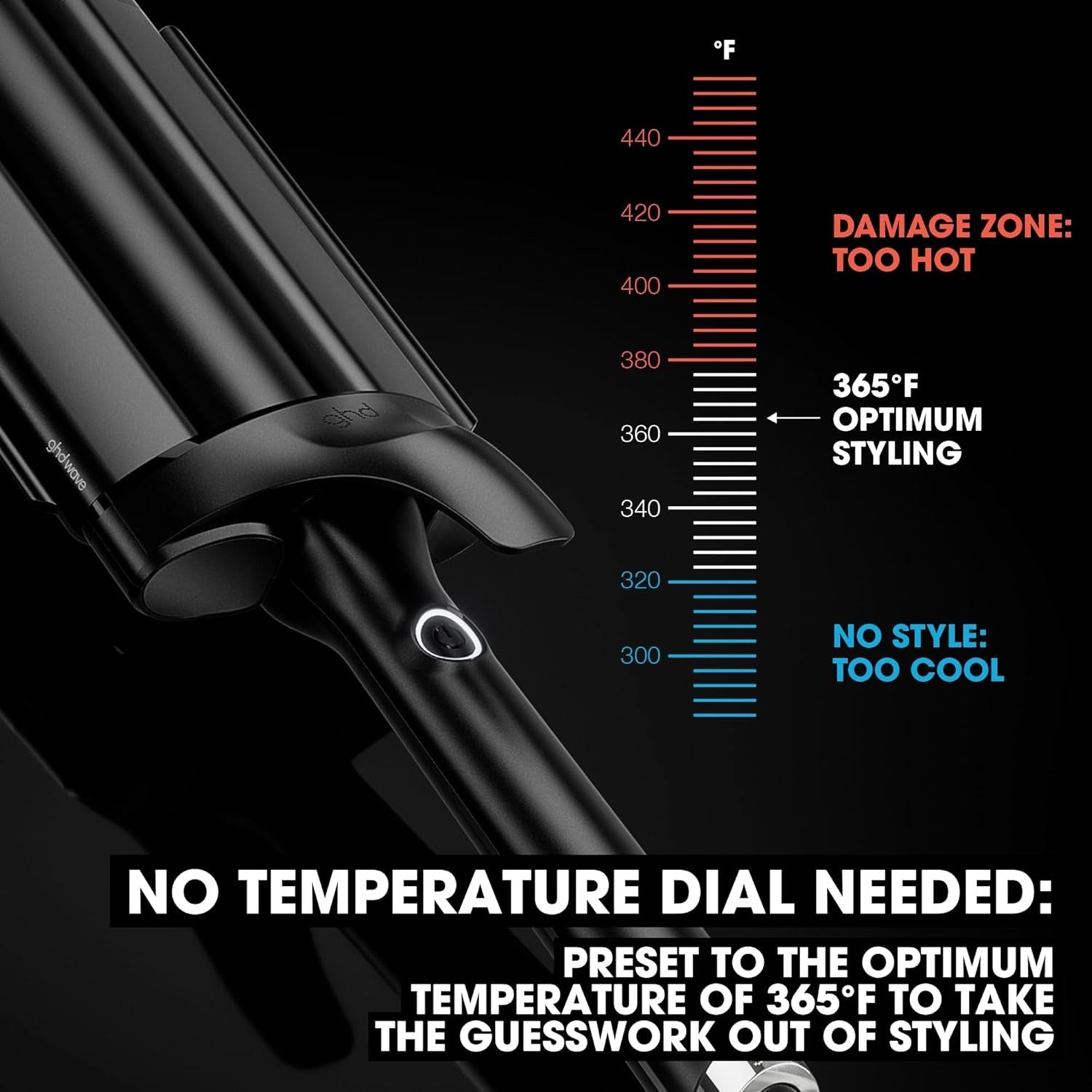 GHD wave professional triple barrel waver