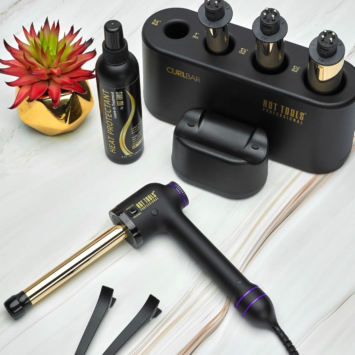 Hot Tools Black Gold Curl Bar 25mm