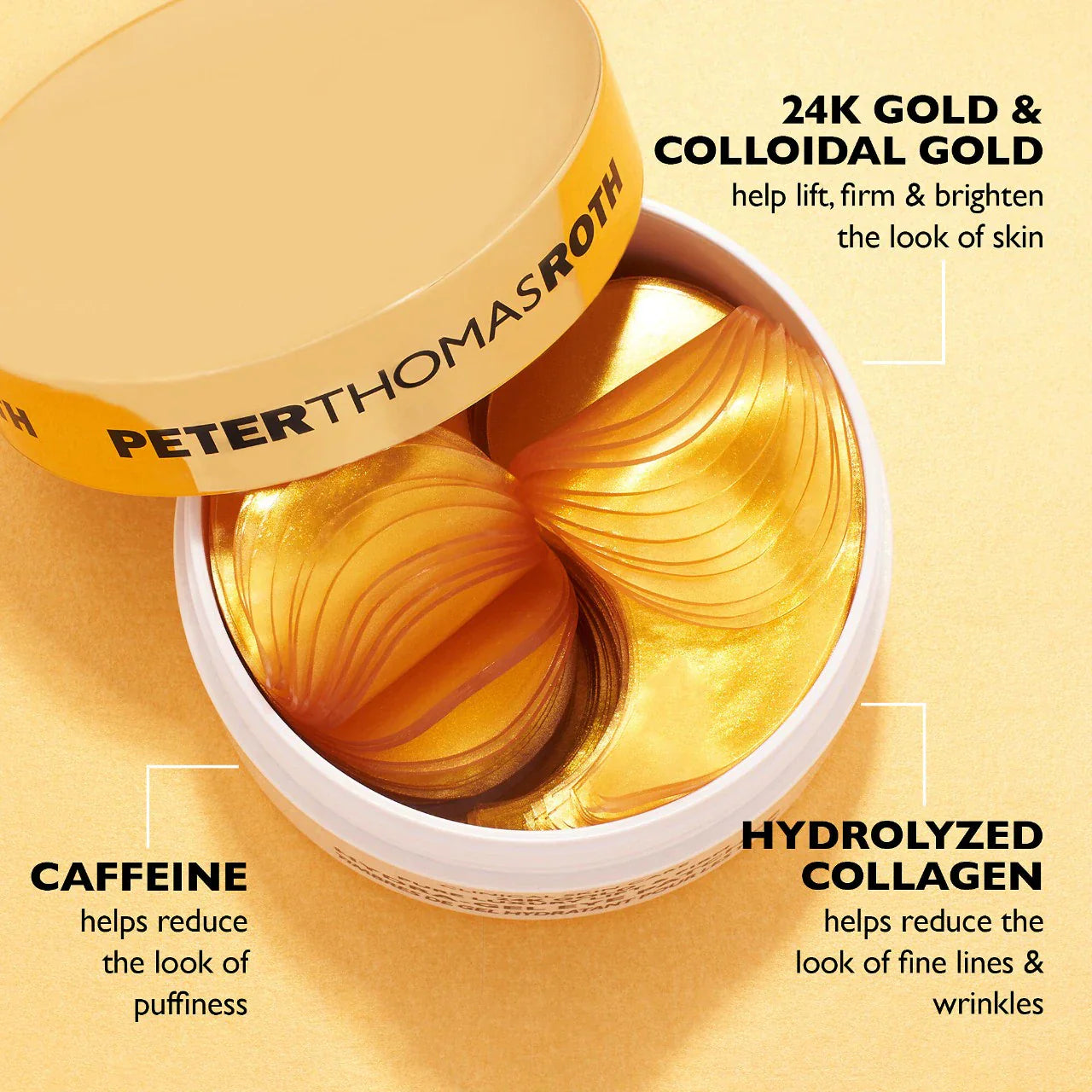 24K Gold Pure Luxury Lift & Firm Hydra-Gel Eye Patches