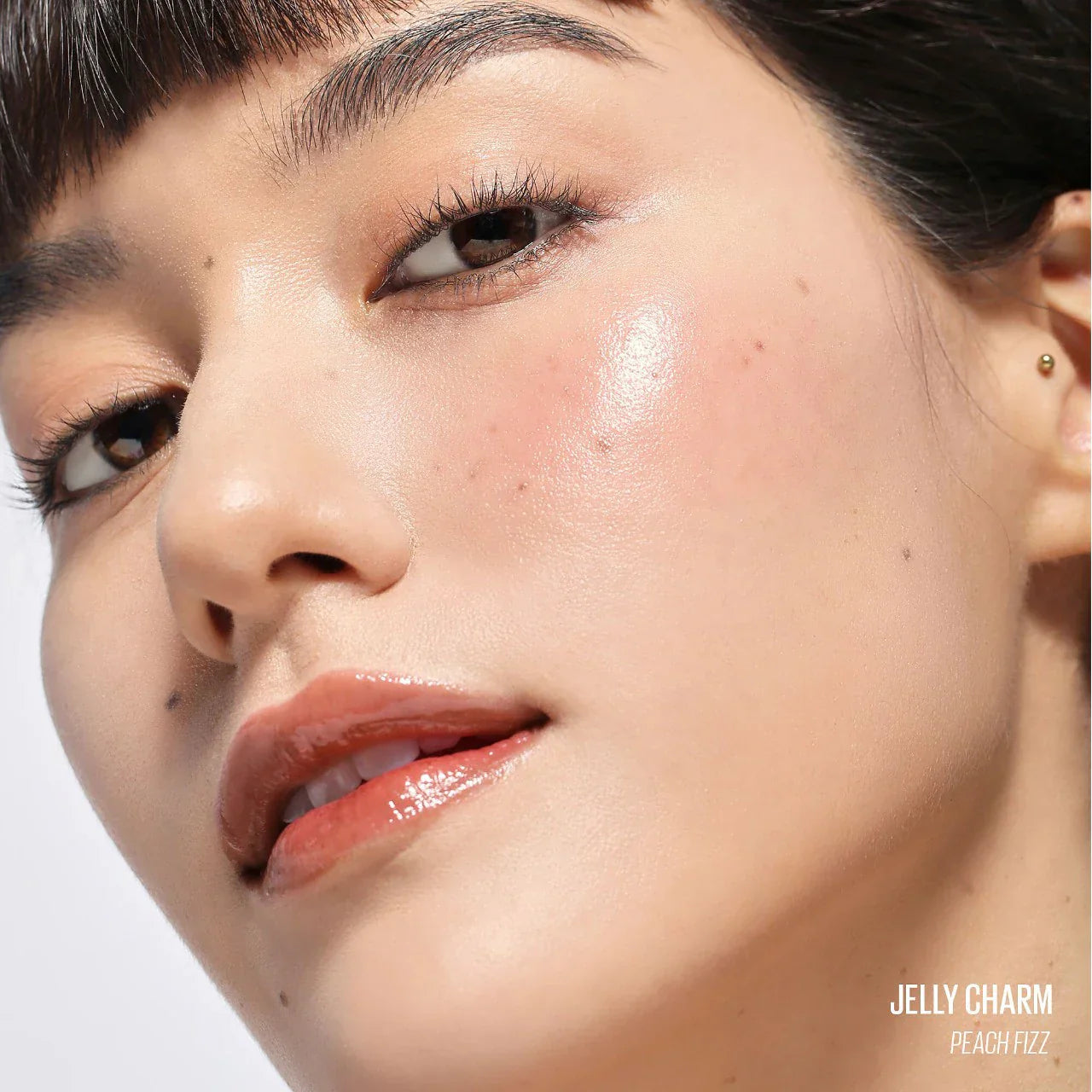 Jelly Charm Glazed Lip Stain & Blush With Keychain