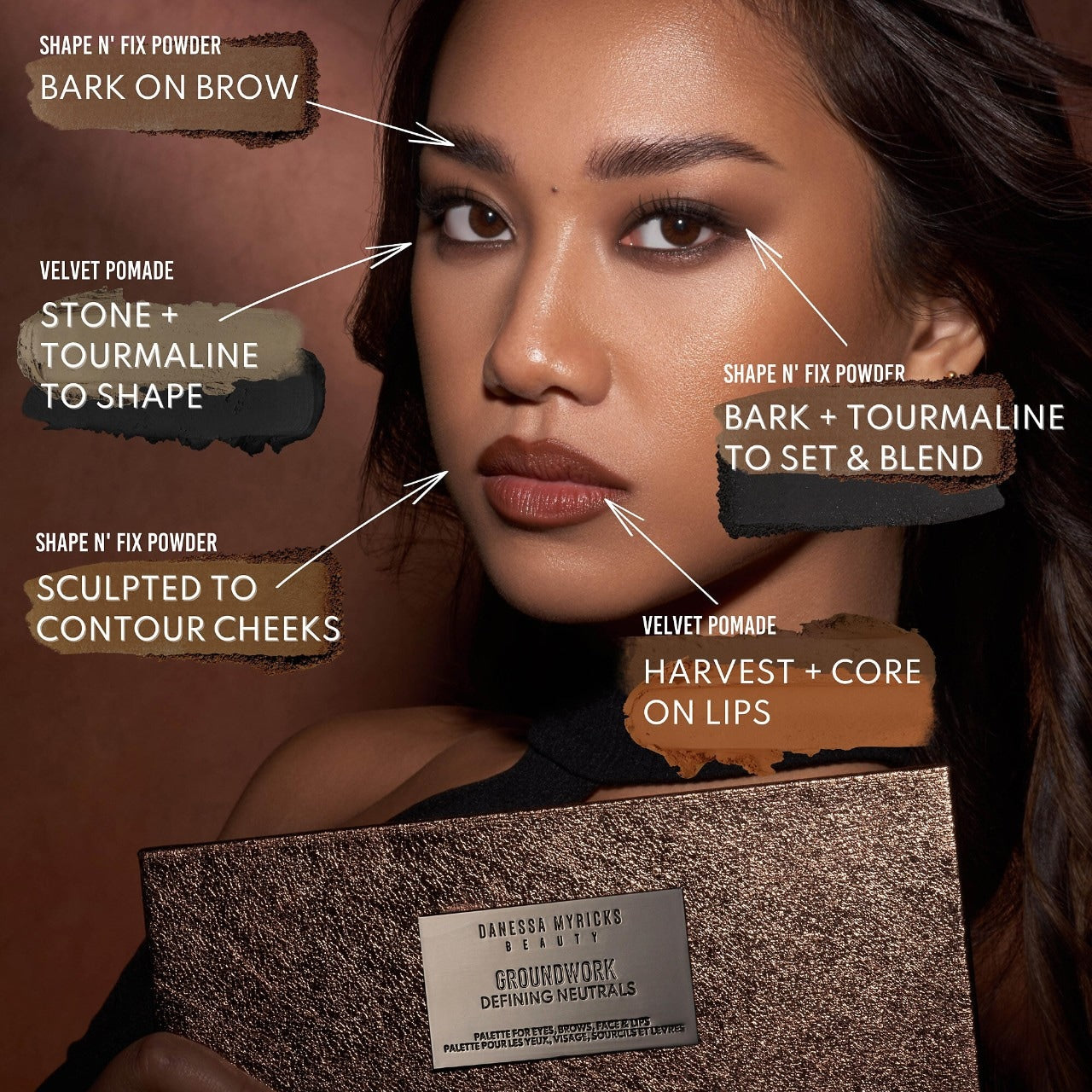 Groundwork: Defining Neutrals - Palette For Eyes, Brows, Face & Lips