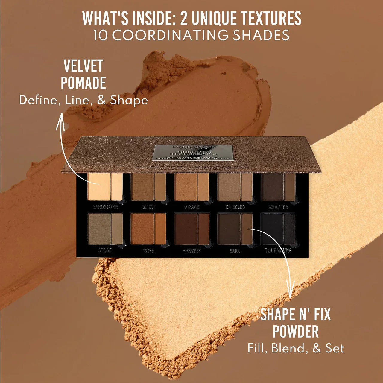 Groundwork: Defining Neutrals - Palette For Eyes, Brows, Face & Lips