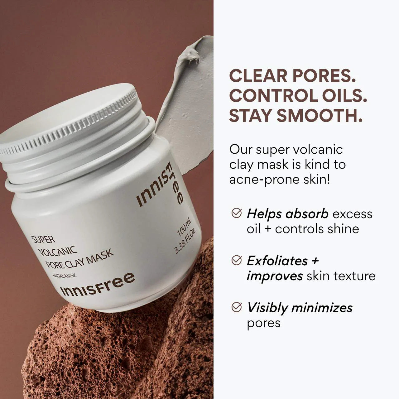 Super Volcanic AHA Pore Clearing Clay Mask