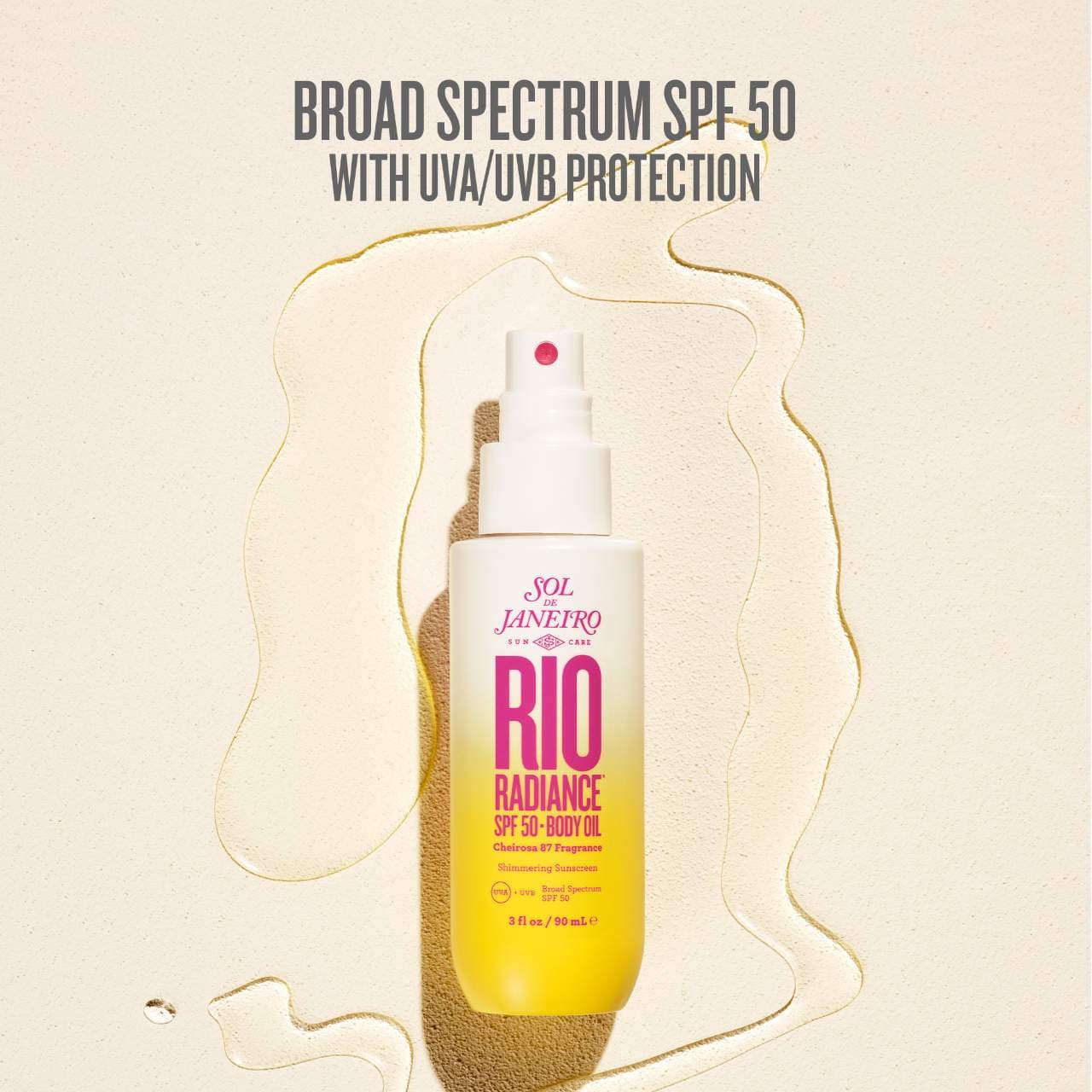 Rio Radiance™ SPF 50 Shimmering Body Oil Sunscreen
