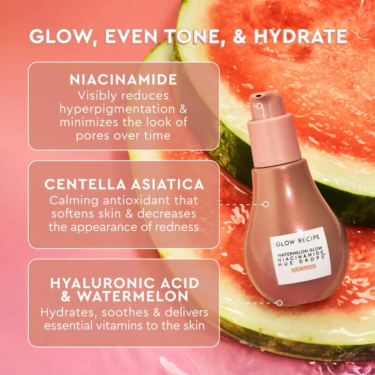 Watermelon Glow Niacinamide Hue Drops Serum