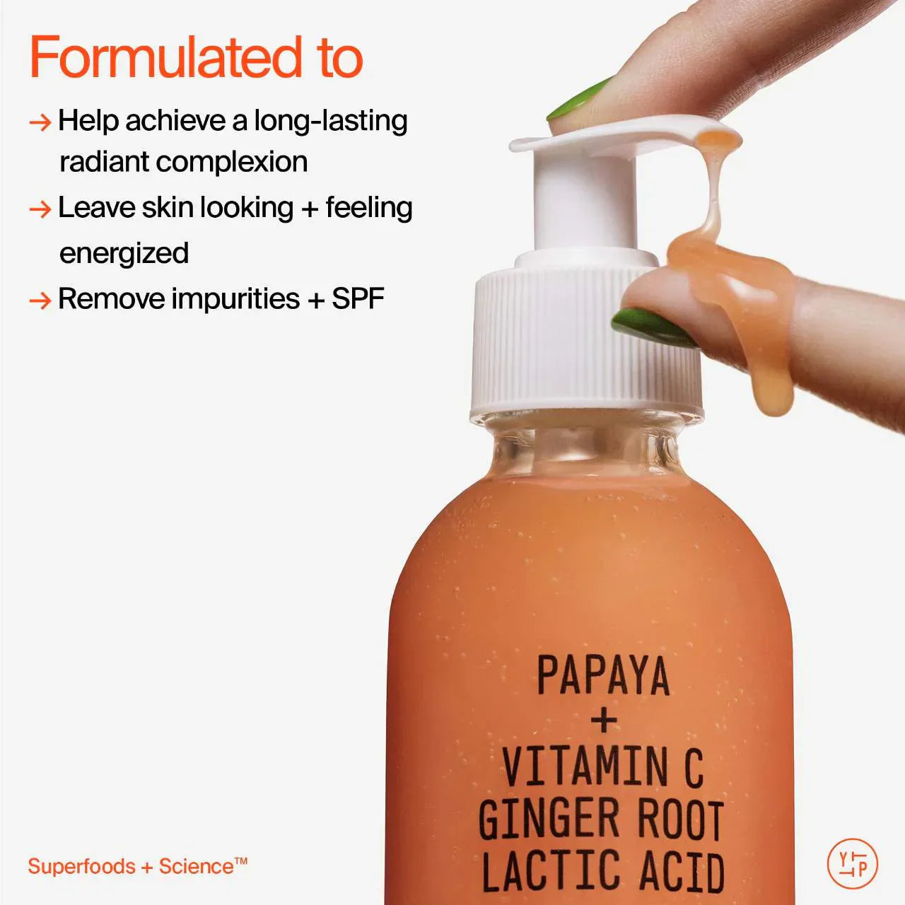 Superfruit Gentle Exfoliating Cleanser with Vitamin C + Papaya