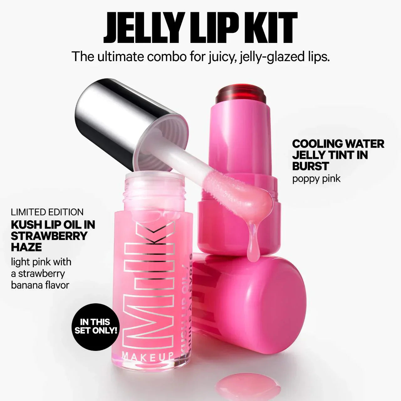The Jelly Lip Kit: Lip + Cheek Stain & Lip Oil Duo