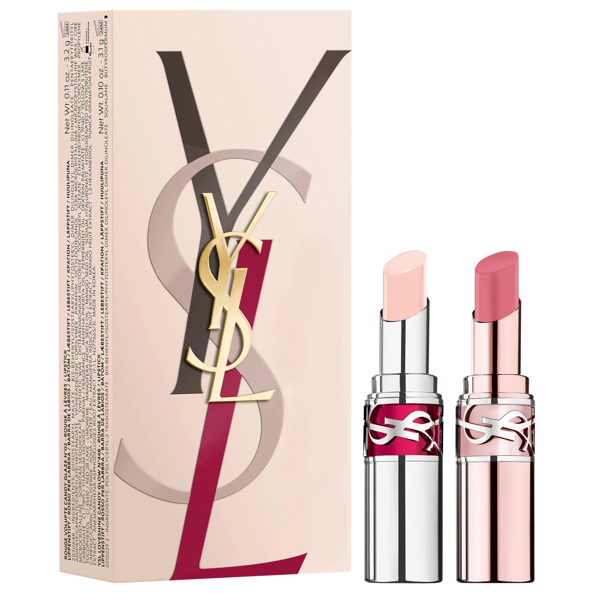YSL Lip Gloss Stick & Tinted Lip Balm Gift Set