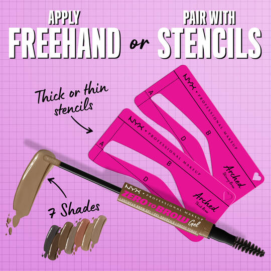 Zero-to-Brow Long-Wear Eyebrow Gel