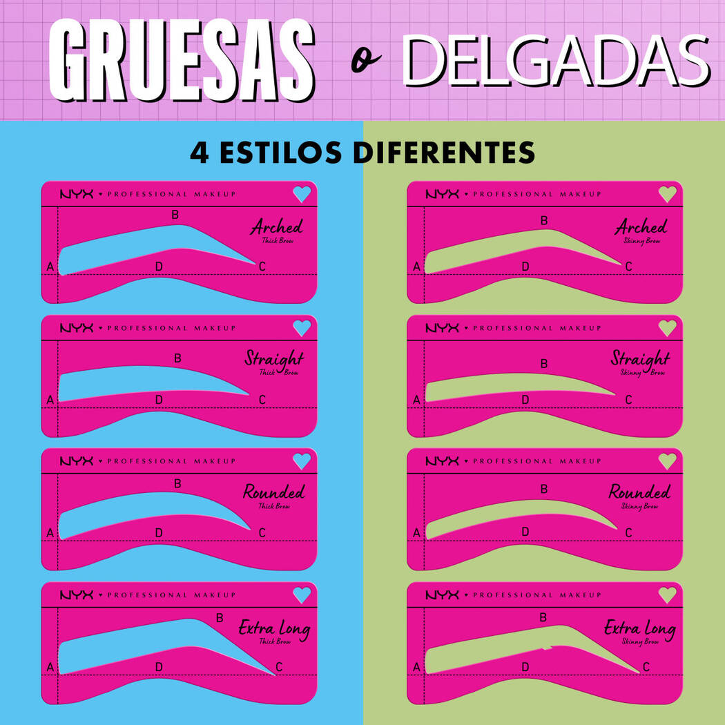 Eyebrow Stencil Set “Zero to Brow”